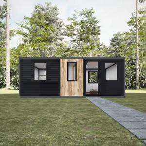 Container house. Flat top container house